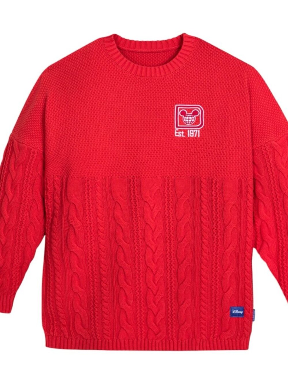 NWT Disney Parks Walt Disney World Red Sweater Spirit Jersey